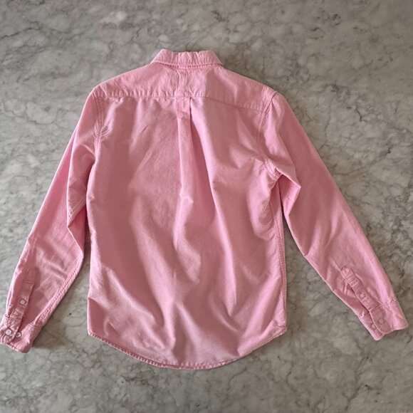 Ralph Lauren Womens Oxford Button Down Shirt Size Medium M Pink Preppy - Picture 6 of 12
